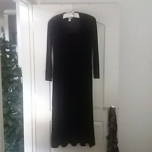 $ FIRM. PURPLE Velvet Maxi Dress